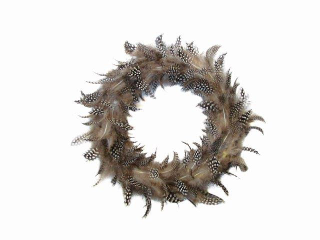 Couronne de Plumes Naturelles 32x32cm