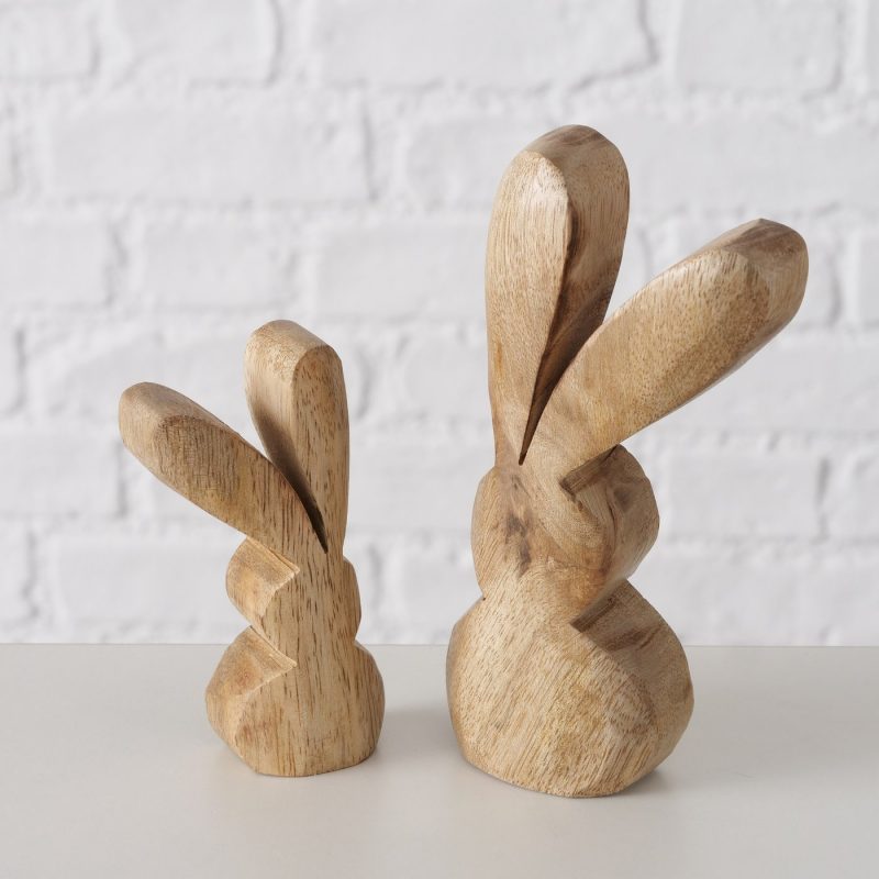 Lapin "Boewn" en Bois de Manguier H.9cm – Image 3