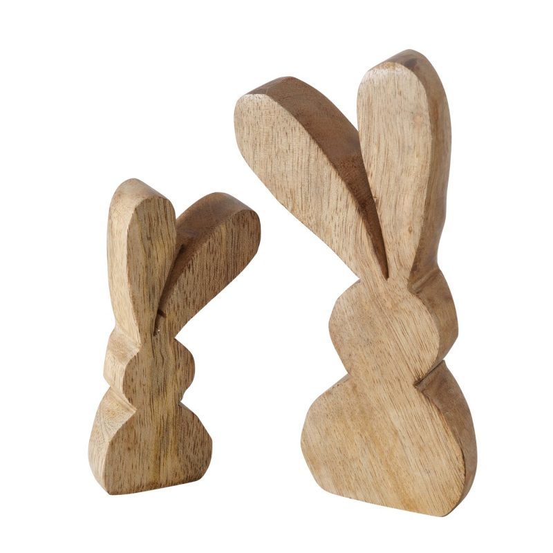 Lapin "Boewn" en Bois de Manguier H.9cm – Image 2