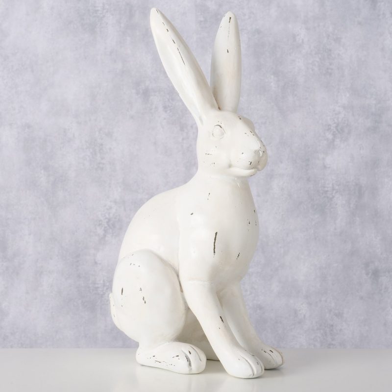 Lapin "Bianca" en Résine Blanche H.30cm