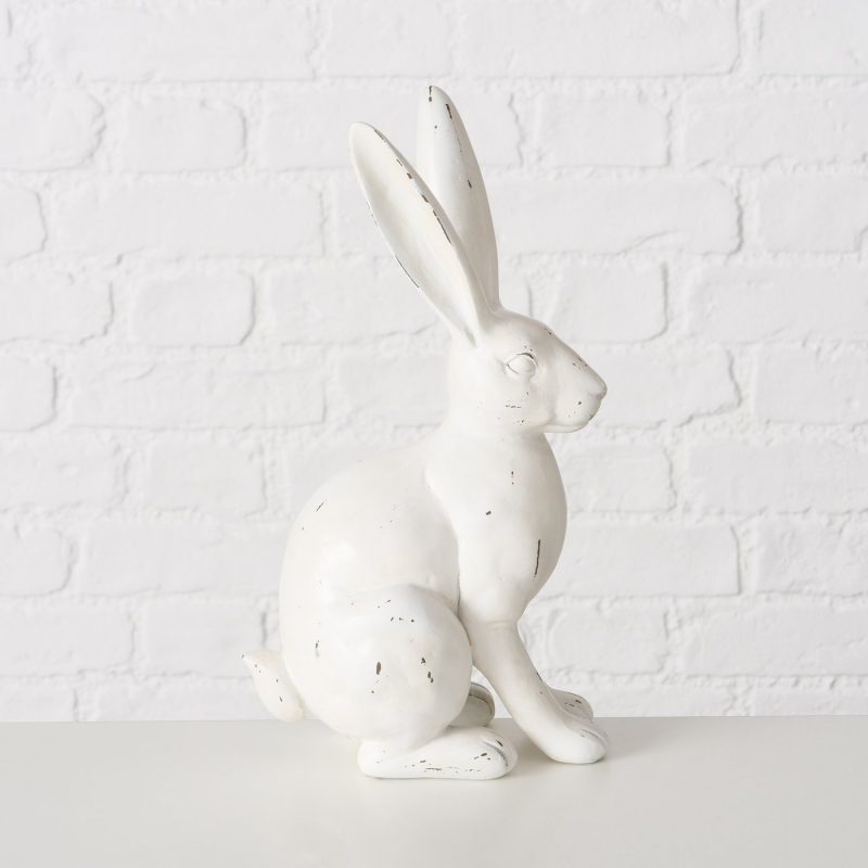 Lapin "Bianca" en Résine Blanche H.30cm – Image 3