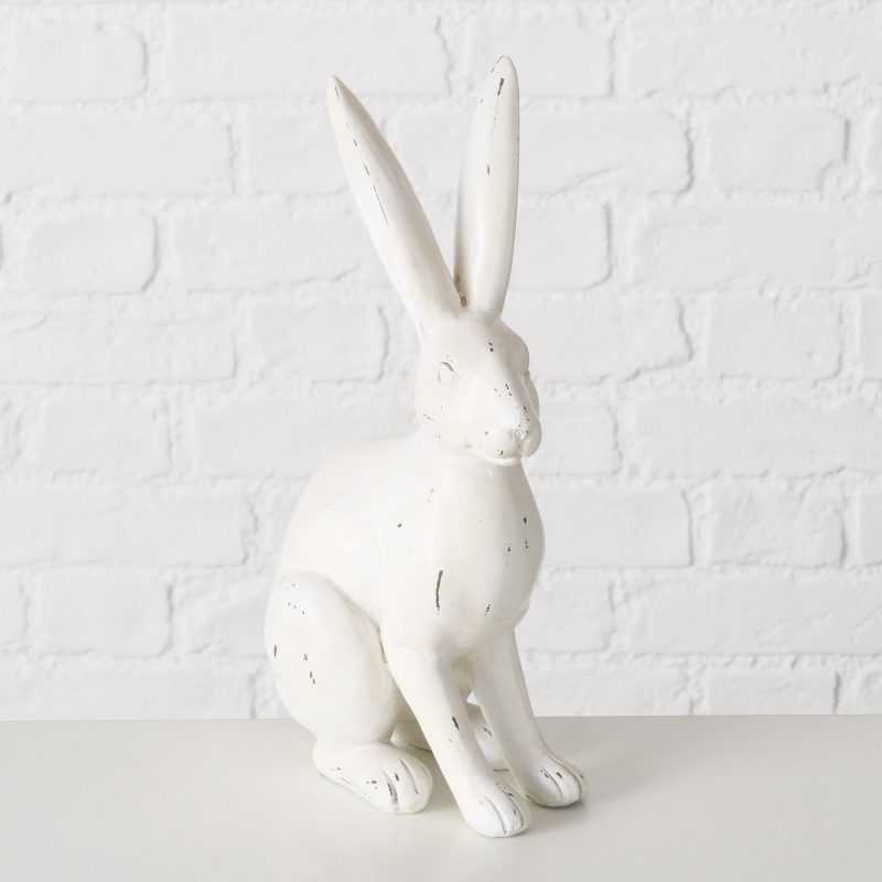 Lapin "Bianca" en Résine Blanche H.30cm – Image 2