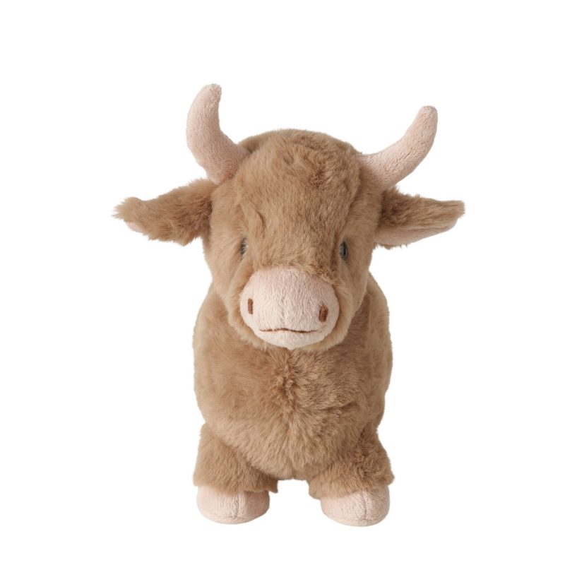 Peluche Poilu Cornu, Highland Cow "Torben" en Polyester Brun, H.22,5cm – Image 5