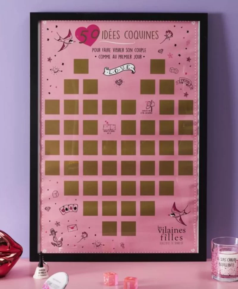 Jeu Sexy à Gratter "Les Vilaines Filles" Idée Saint Valentin